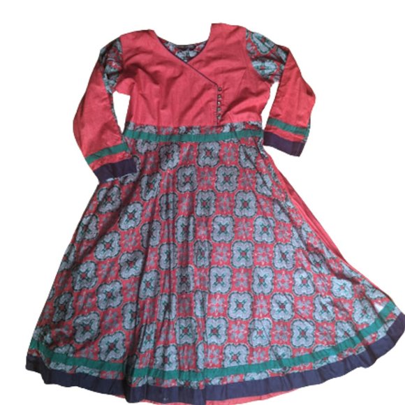 Authentic Anarkali Kurta - Indian Dress Size XXL Fits XL NWOT - Picture 4 of 6